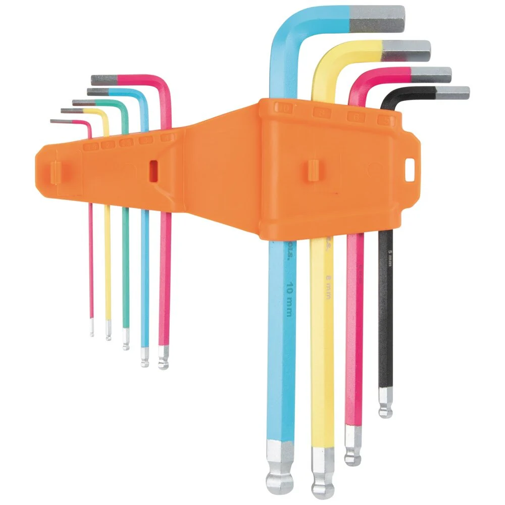 Klein CBLS9M Powder Coated Long Ball-End Hex Key Set, Metric, 9-Piece - Image 4