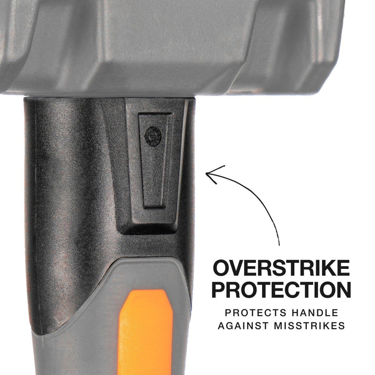 Klein H80692 Fiberglass Handle Drilling Hammer, Smooth Face, Overstrike Protection (2 lb) - Image 3