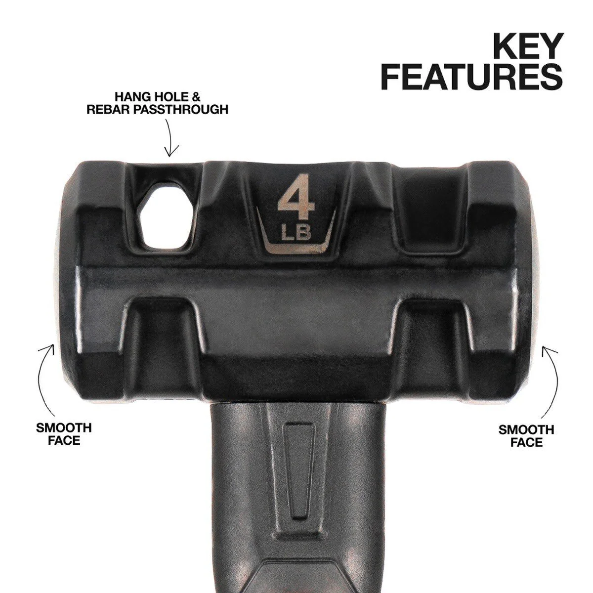 Klein H80694 Fiberglass Handle Engineering Hammer 4 lb - Image 2