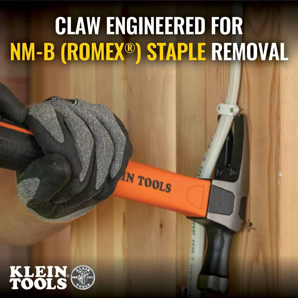 Klein H80718 Straight-Claw Hammer, 18 oz, 15" - Image 5