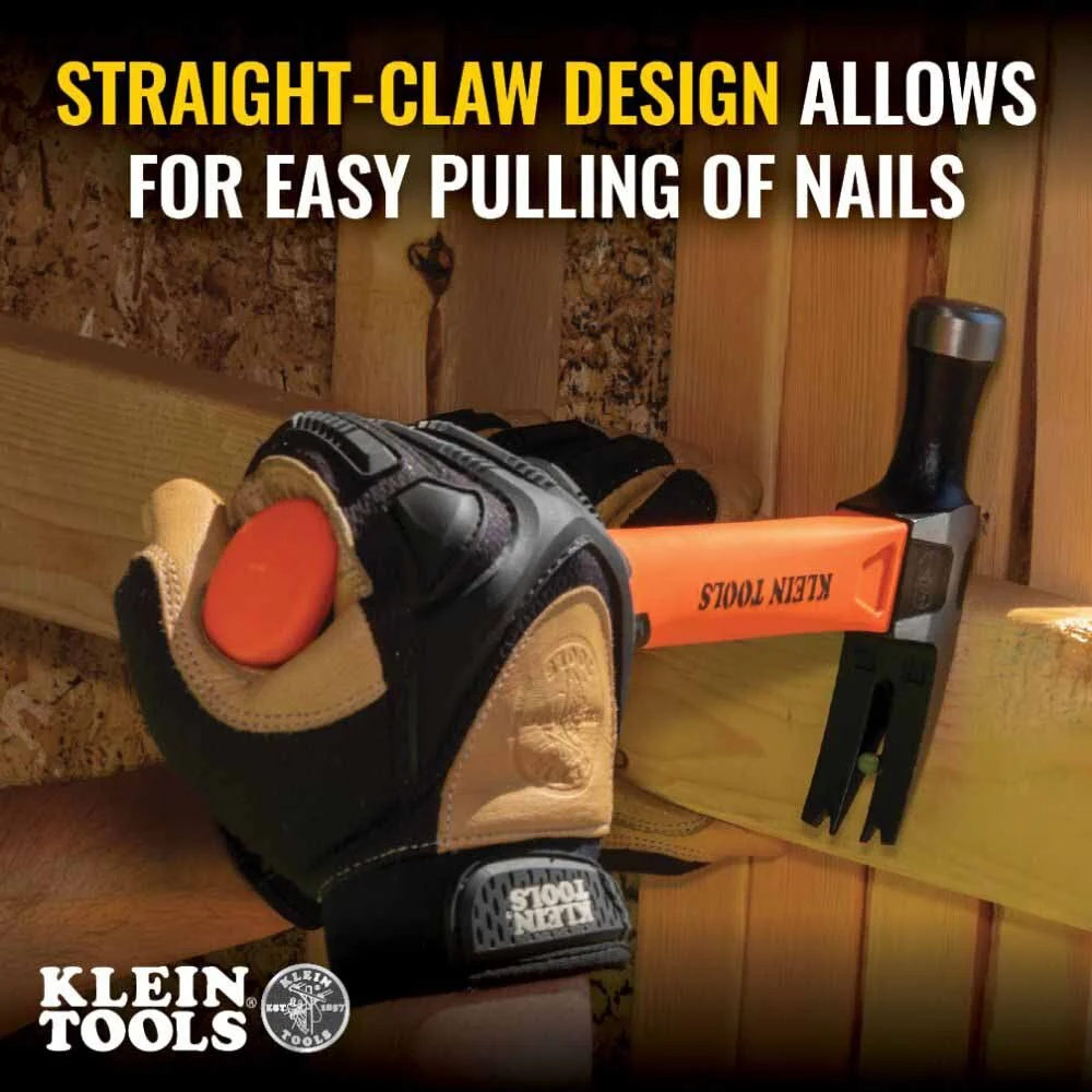 Klein H80816 Straight-Claw Hammer, 16 oz, 13" - Image 6
