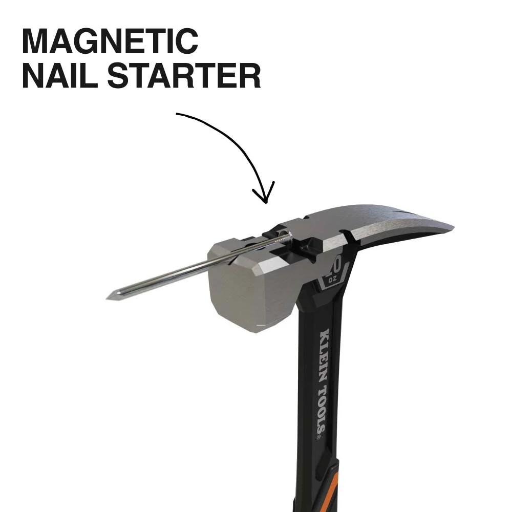 Klein H80920S Smooth Face Steel Claw Hammer, 20-Ounce - Image 4