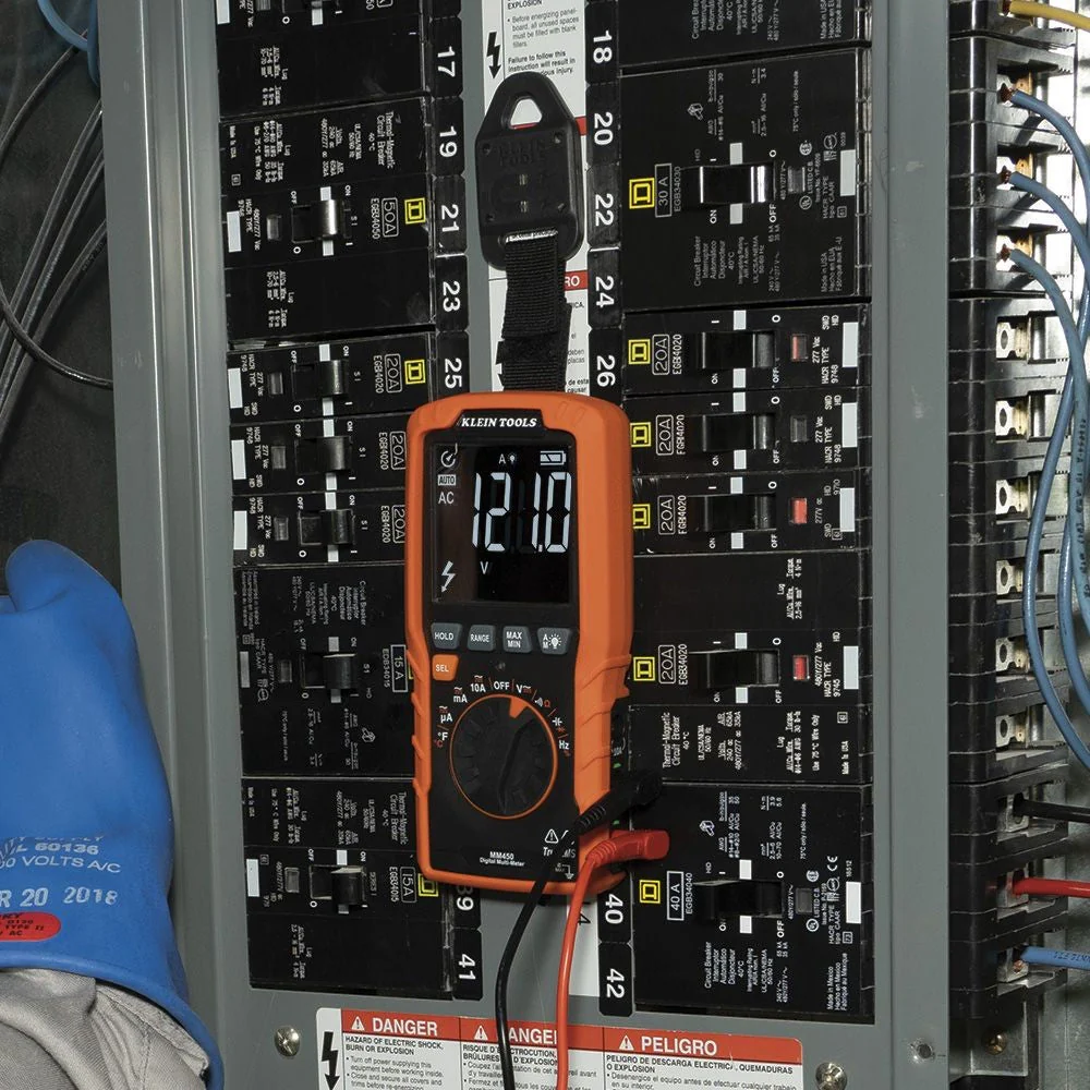 Klein MM450 Slim Digital Multimeter, TRMS Auto-Ranging, 600V, Temp - Image 10