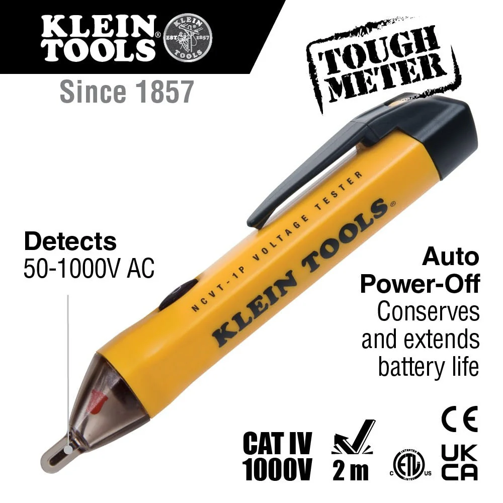 Klein NCVT1PKIT Non-Contact Voltage and GFCI Receptacle Test Kit - Image 2