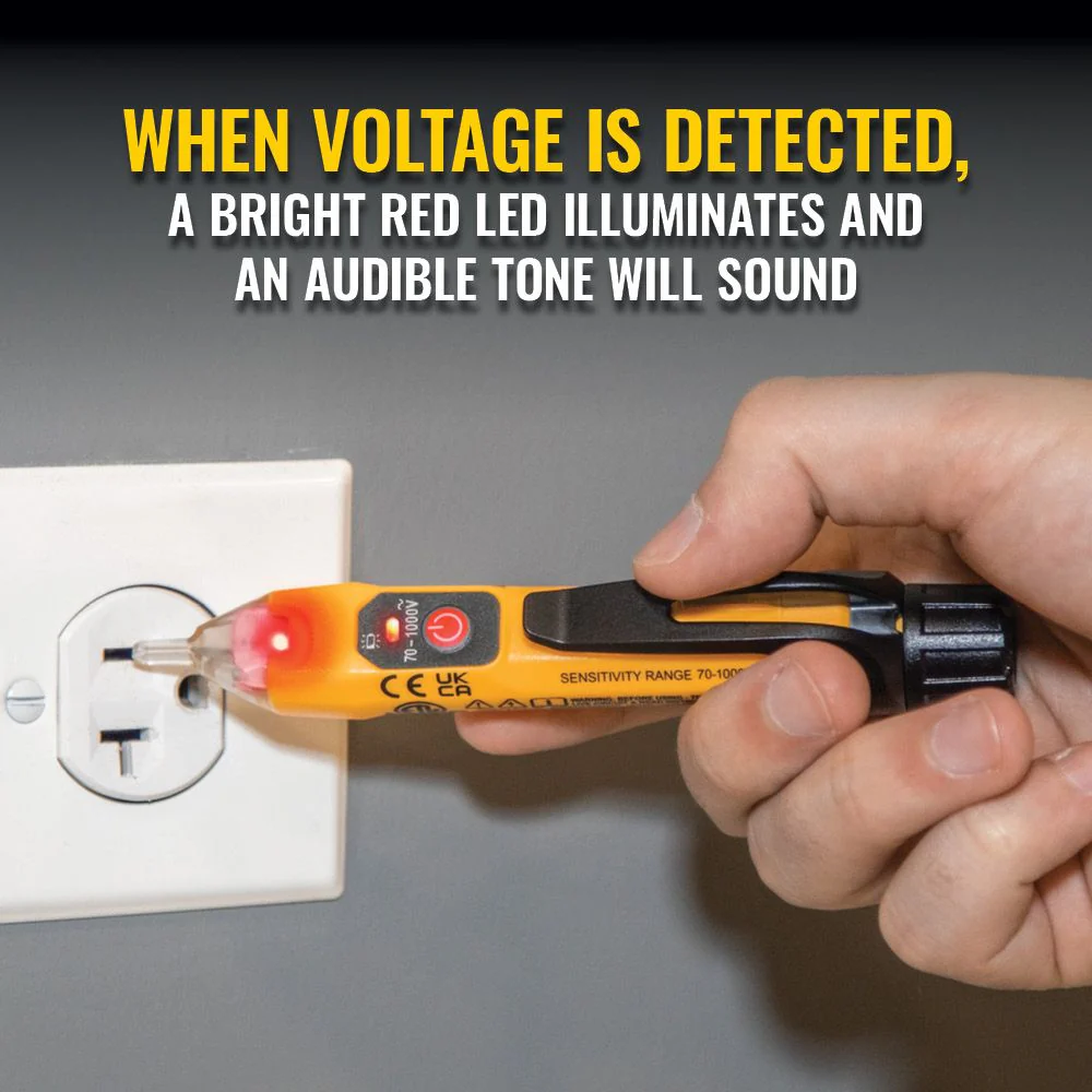 Klein NCVT1XT Non-Contact Voltage Tester, 70 to 1000V AC - Image 8