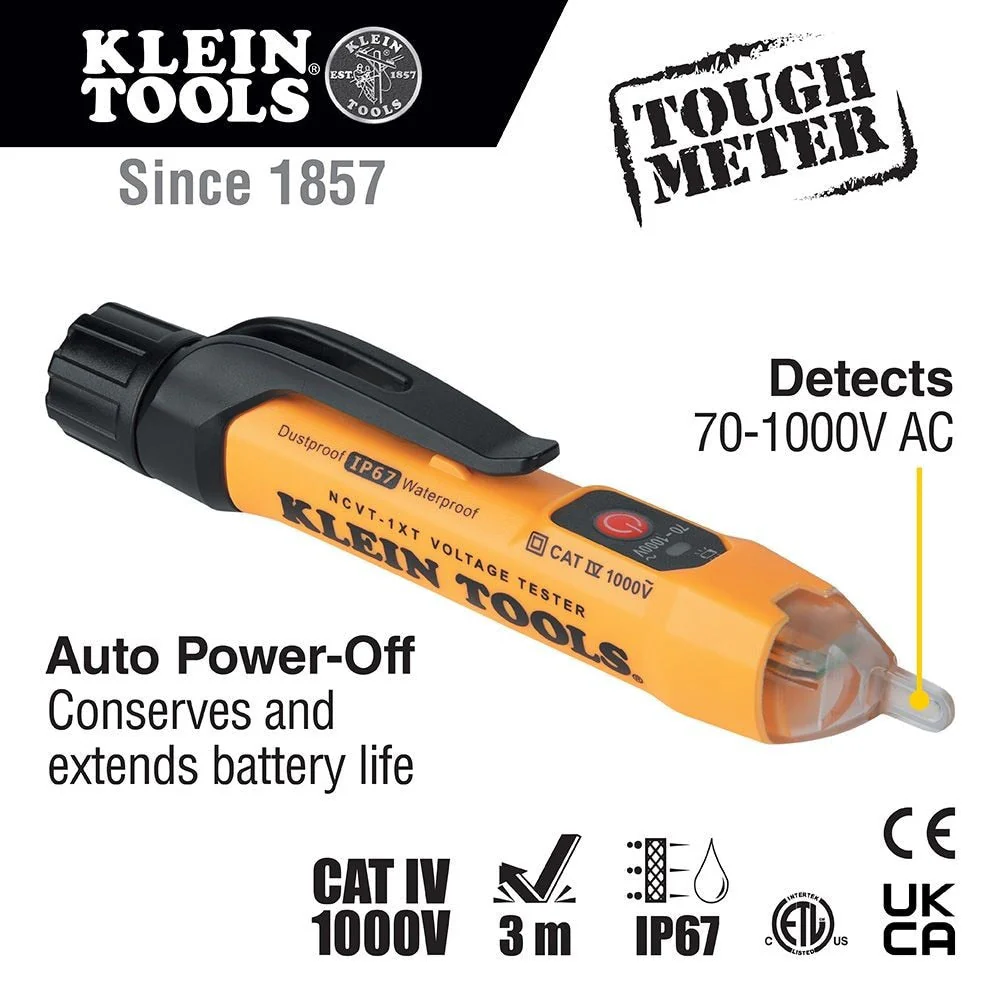 Klein NCVT1XTKIT Non-Contact Voltage and GFCI Receptacle Premium Test Kit - Image 2