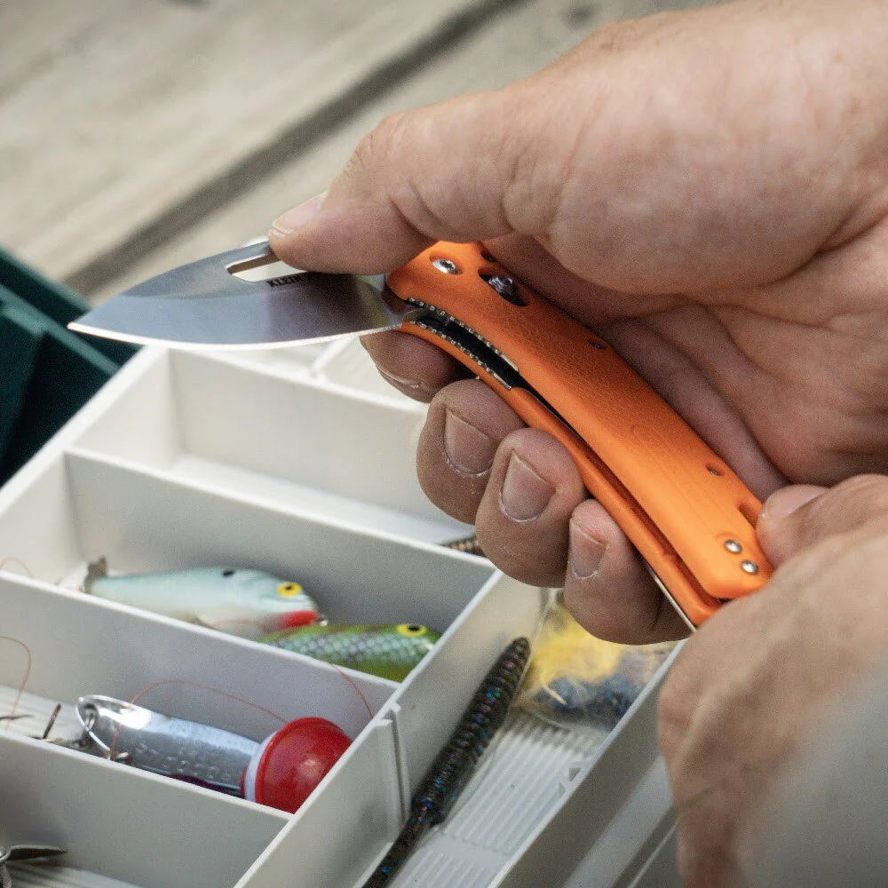 Klein OFK000ORT KTO Resurgence Fishing Knife, Drop Point Blade, Orange Handle - Image 10