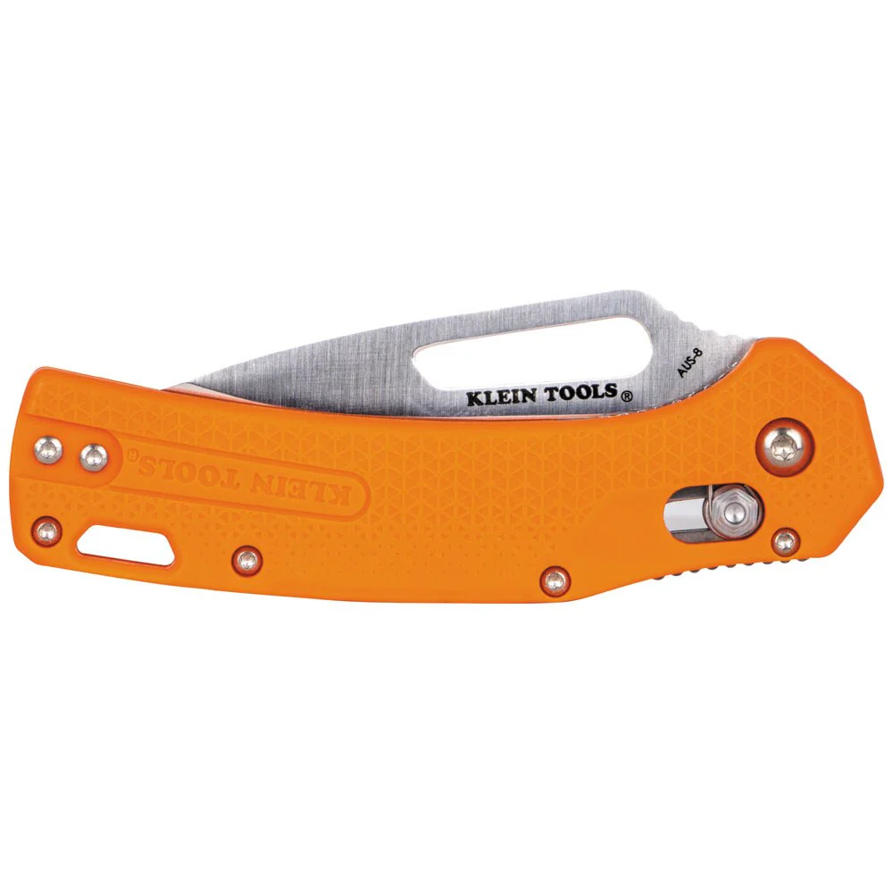 Klein OFK000ORT KTO Resurgence Fishing Knife, Drop Point Blade, Orange Handle - Image 5