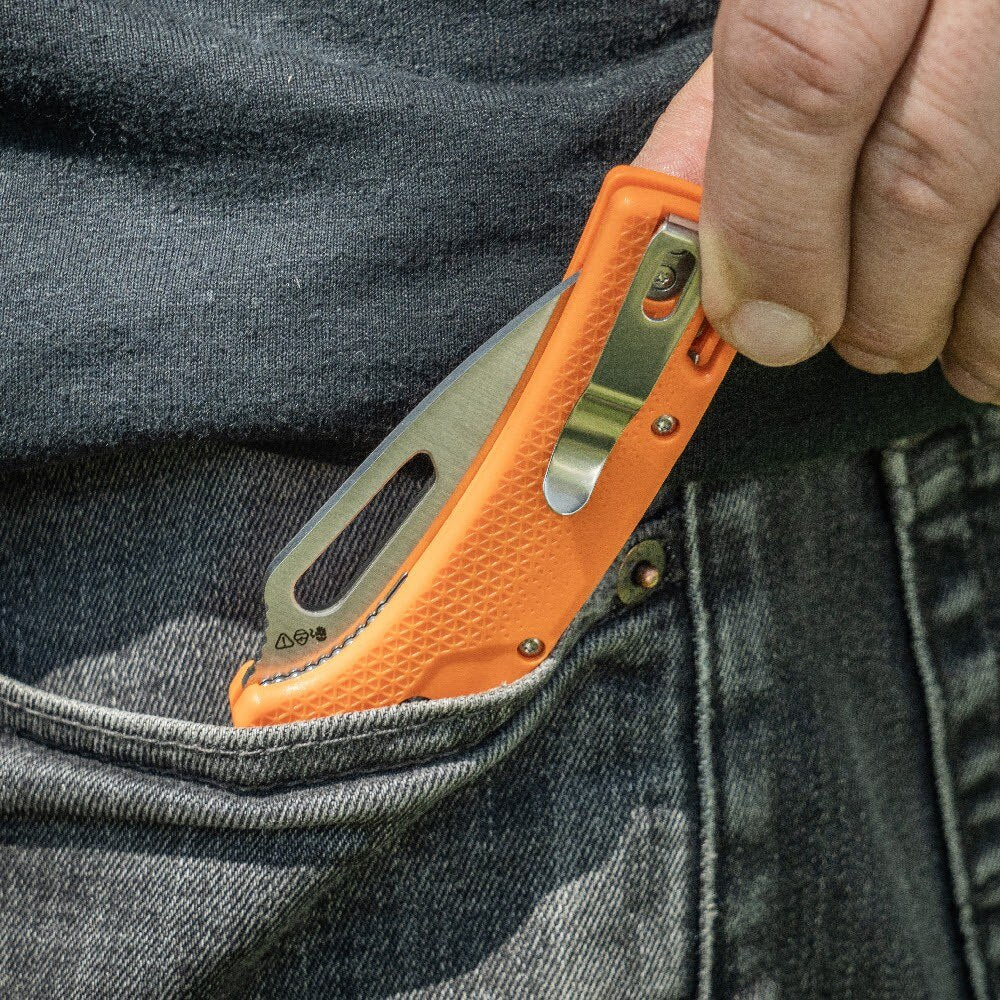 Klein OFK000ORT KTO Resurgence Fishing Knife, Drop Point Blade, Orange Handle - Image 9