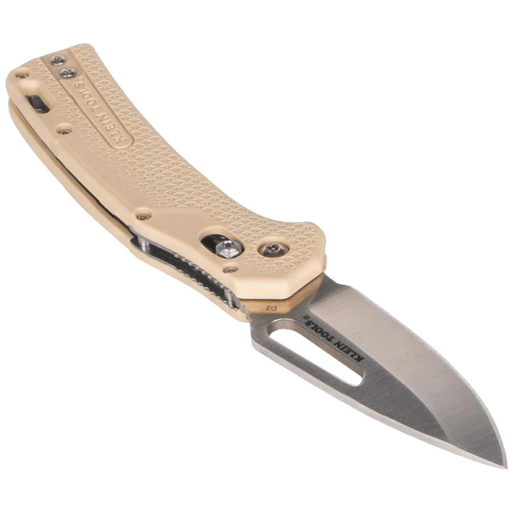 Klein OGK000TNT KTO Resurgence Knife, Drop Point Blade, Sand Handle - Image 3