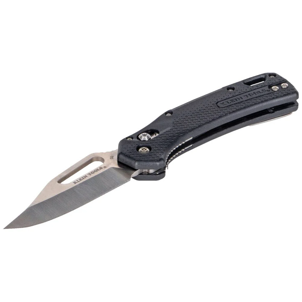 Klein OGK002BKT KTO Resurgence Knife, Clip Point Blade, Black Handle - Image 2