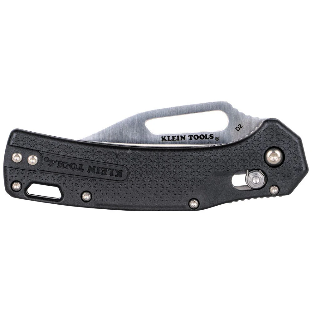 Klein OGK002BKT KTO Resurgence Knife, Clip Point Blade, Black Handle - Image 4