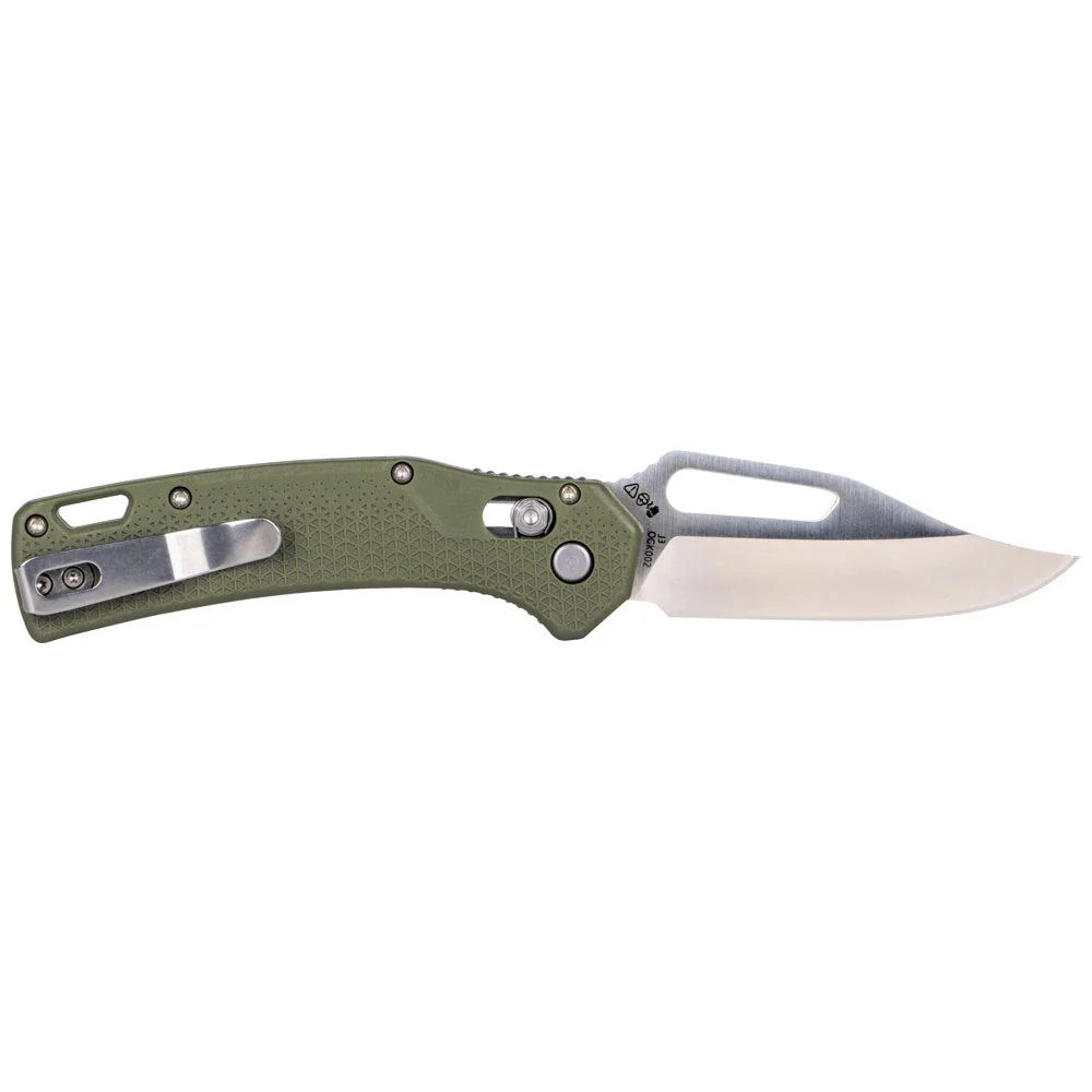 Klein OGK002GNT KTO Resurgence Knife, Clip Point Blade, Moss Green Handle - Image 4