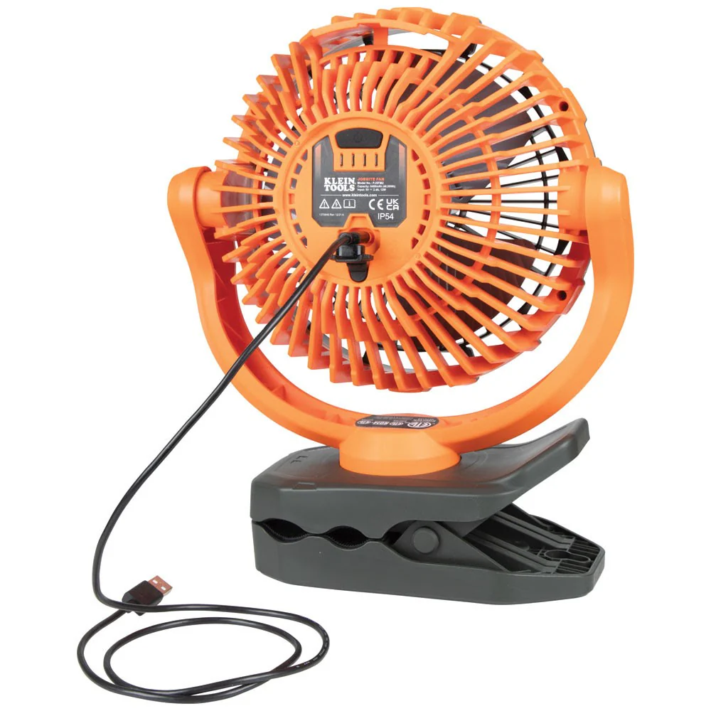 Klein PJSFM2 Rechargeable Clamping Fan - Image 5