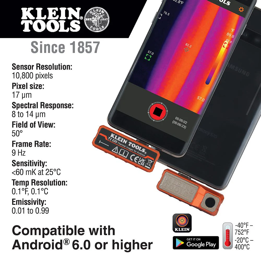 Klein TI220 Thermal Imager for Android Devices - Image 6