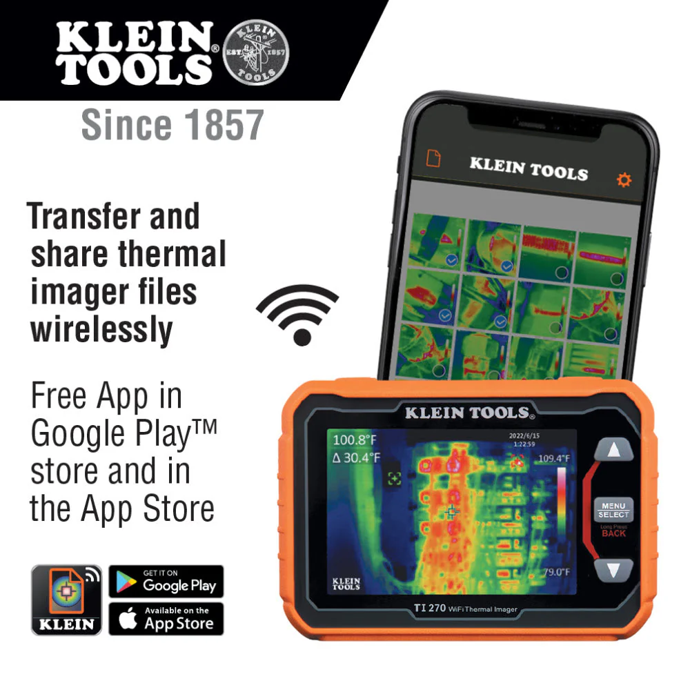 Klein TI270 Rechargeable Thermal Imager with Wi-Fi - Image 9