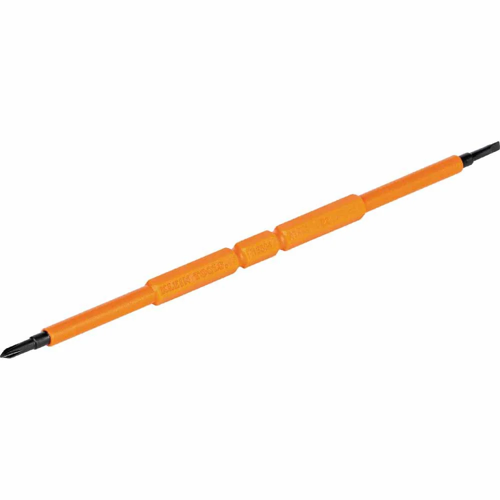 Klein Tools 13157INSP Screwdriver Blades, Insulated Double-Ended Slotted, Phillips, 2-Pack