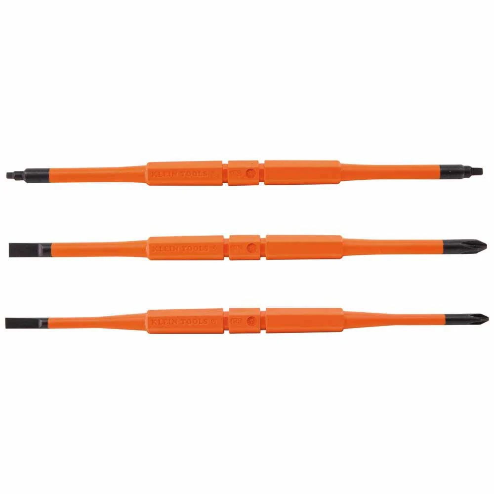 Klein Tools 13157INSP Screwdriver Blades, Insulated Double-Ended Slotted, Phillips, 2-Pack - Image 2