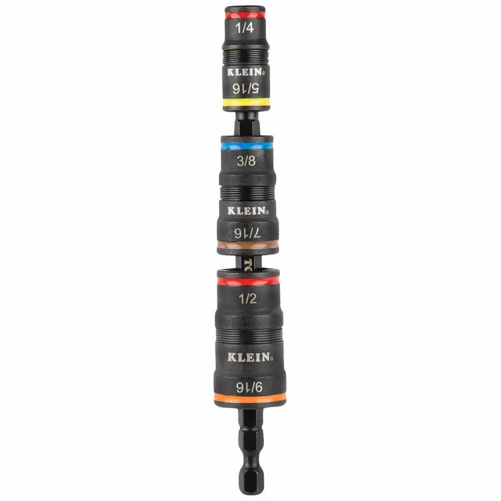 Klein Tools 32910RCHT 7-in-1 Impact Rated Flip Socket Set with Ratcheting Handle - Image 4