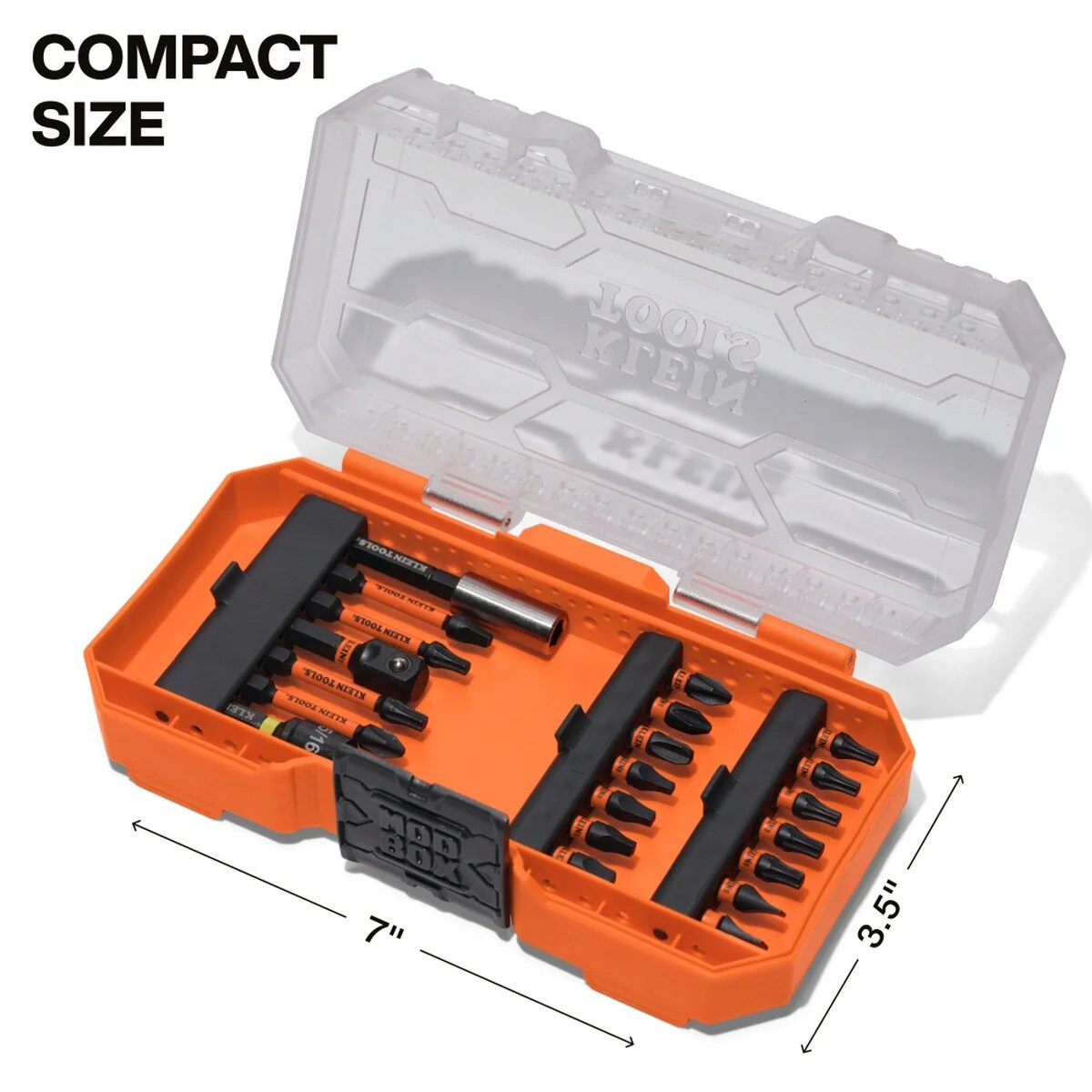 Klein Tools 33801B Impact Driver Bit Set with MODbox Compatible Case and Magnetic Bit Holder (21 Piece) - Image 5