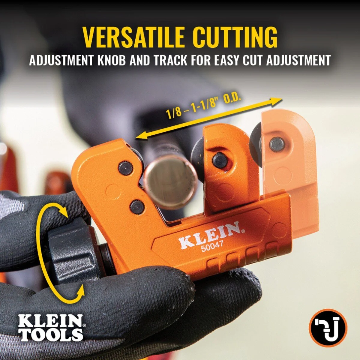 Klein Tools 50047 1-1/8 Inch Mini Tubing Cutter for Copper and Aluminum Tubing - Image 7