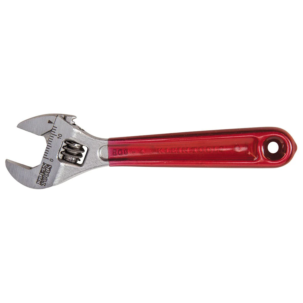 Klein Tools D506-4 Adjustable Wrench, Plastic Dipped, 4" - Image 5