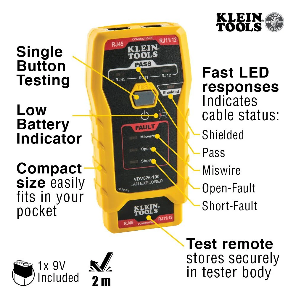 Klein VDV026813 Cable Installation Kit for Pass-Thru - Image 3