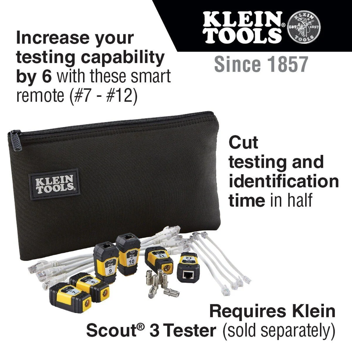 Klein VDV770-851 Test+Map Remotes (#7 to #12) Expansion Kit for Scout Pro Series Tester (Kit) - Image 2