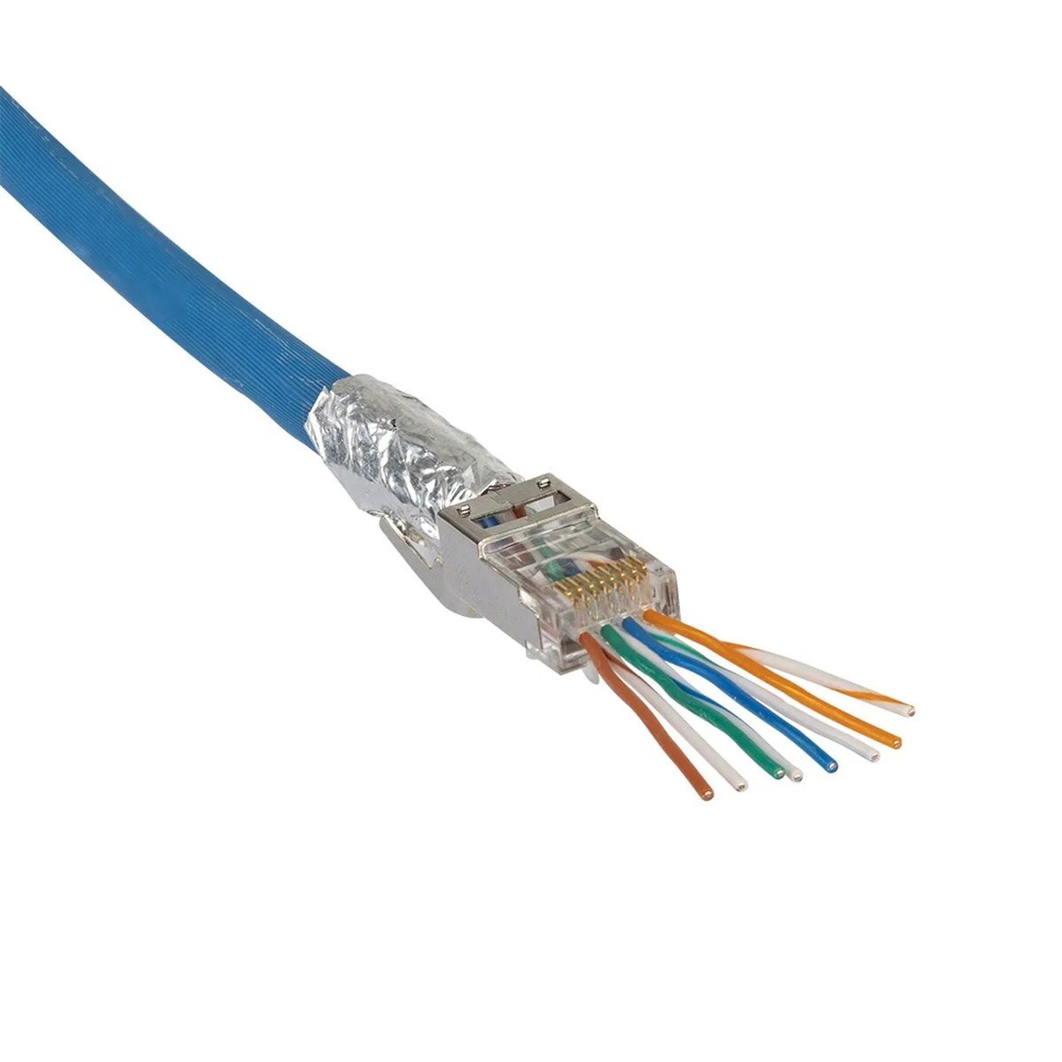 Klein VDV826-705 Pass-Thru Modular Data Plugs, RJ45 CAT6A, Shielded (50 Pack) - Image 7