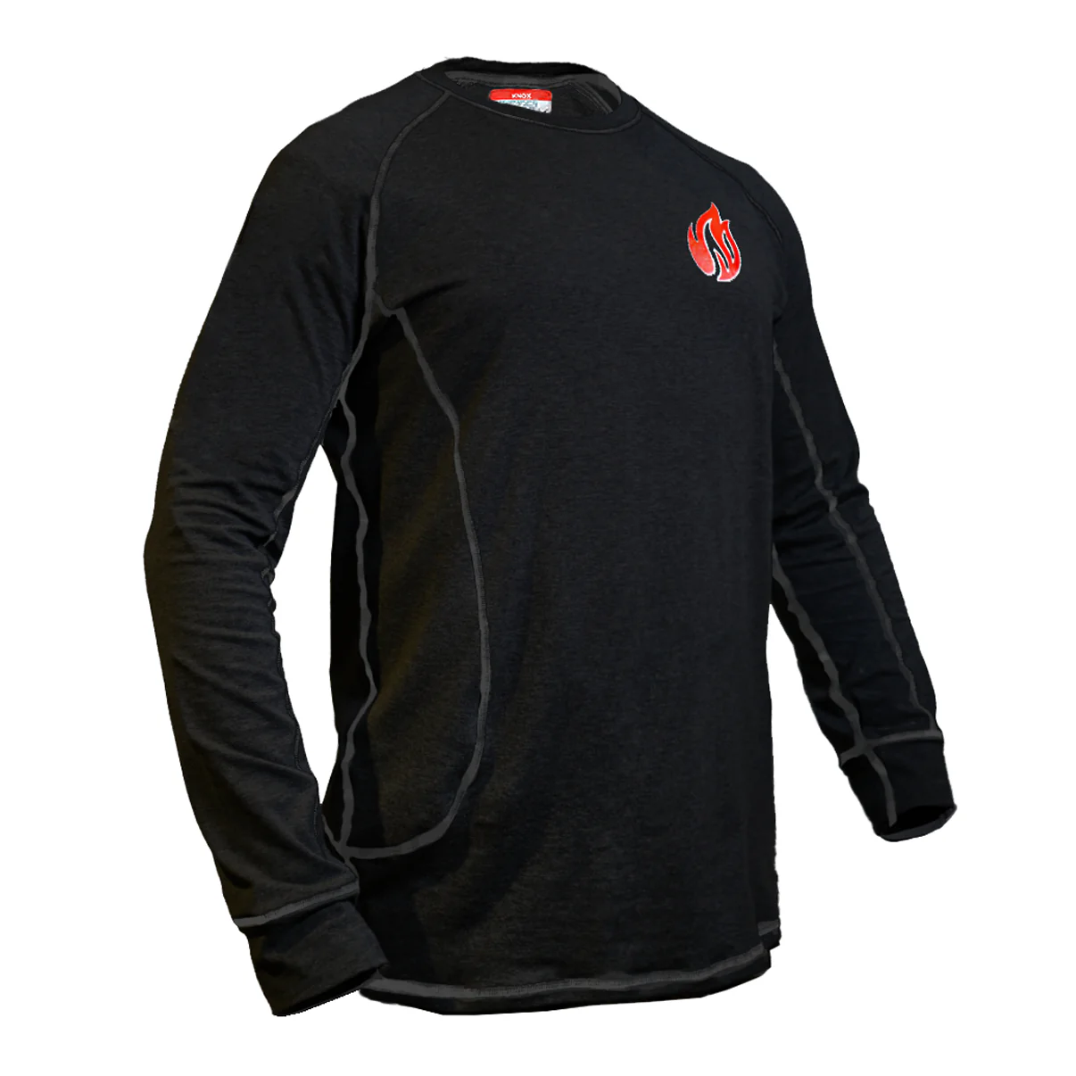 Knox FR Long Sleeve Crew Shirt - Black - Image 2