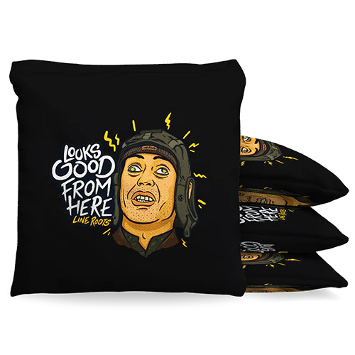 Line Roots Looks Good From Here Pro Cornhole Bean Bag Toss Game 24x48 with 8 Custom Regulation 16oz Bags - Image 4