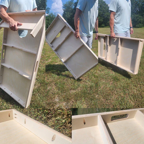 Line Roots Looks Good From Here Pro Cornhole Bean Bag Toss Game 24x48 with 8 Custom Regulation 16oz Bags - Image 6