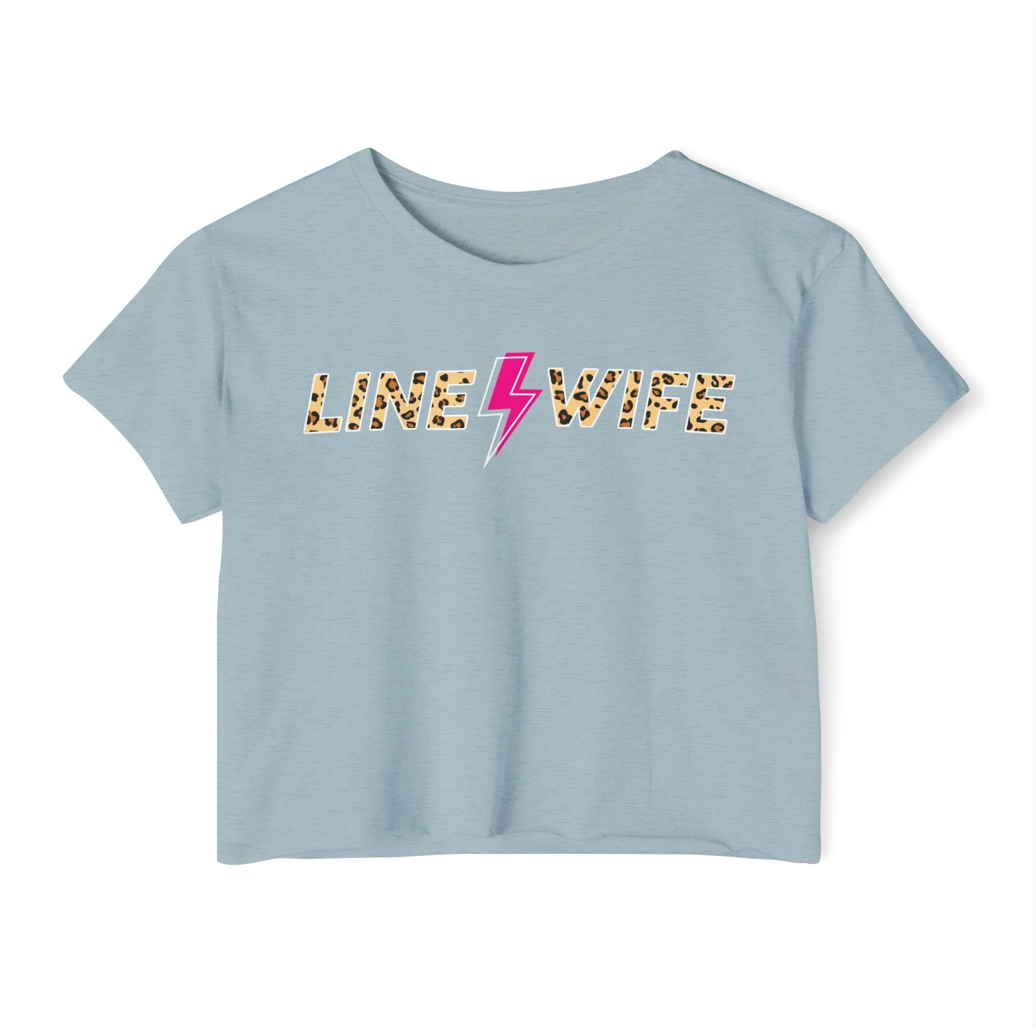Line Wife Cheetah Crop Tee - Image 3