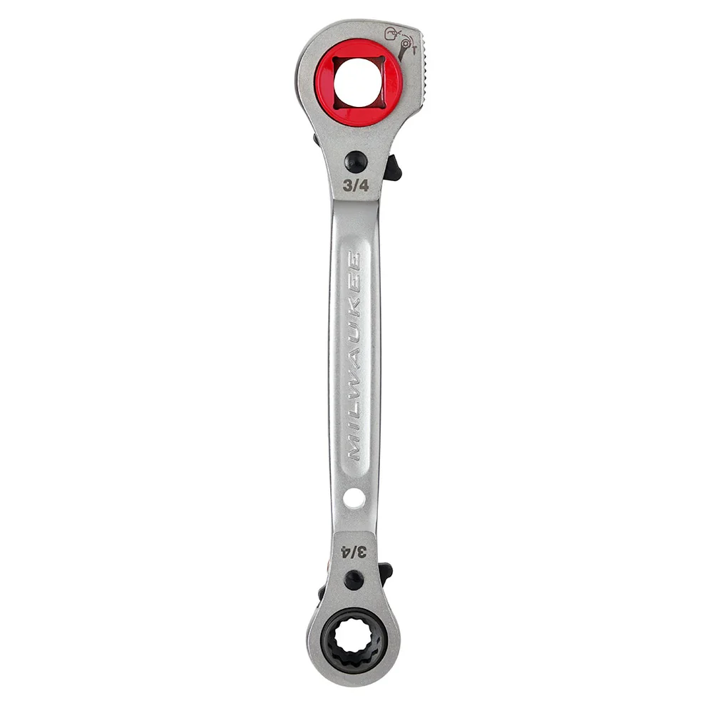 Lineman's 5in1 Ratcheting Wrench w/ Milled Strike Face - Image 3