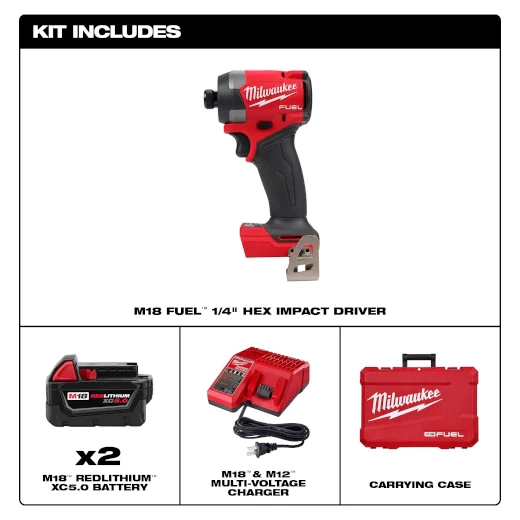 M18 FUEL  1/4" Hex Impact Driver Kit - Image 4