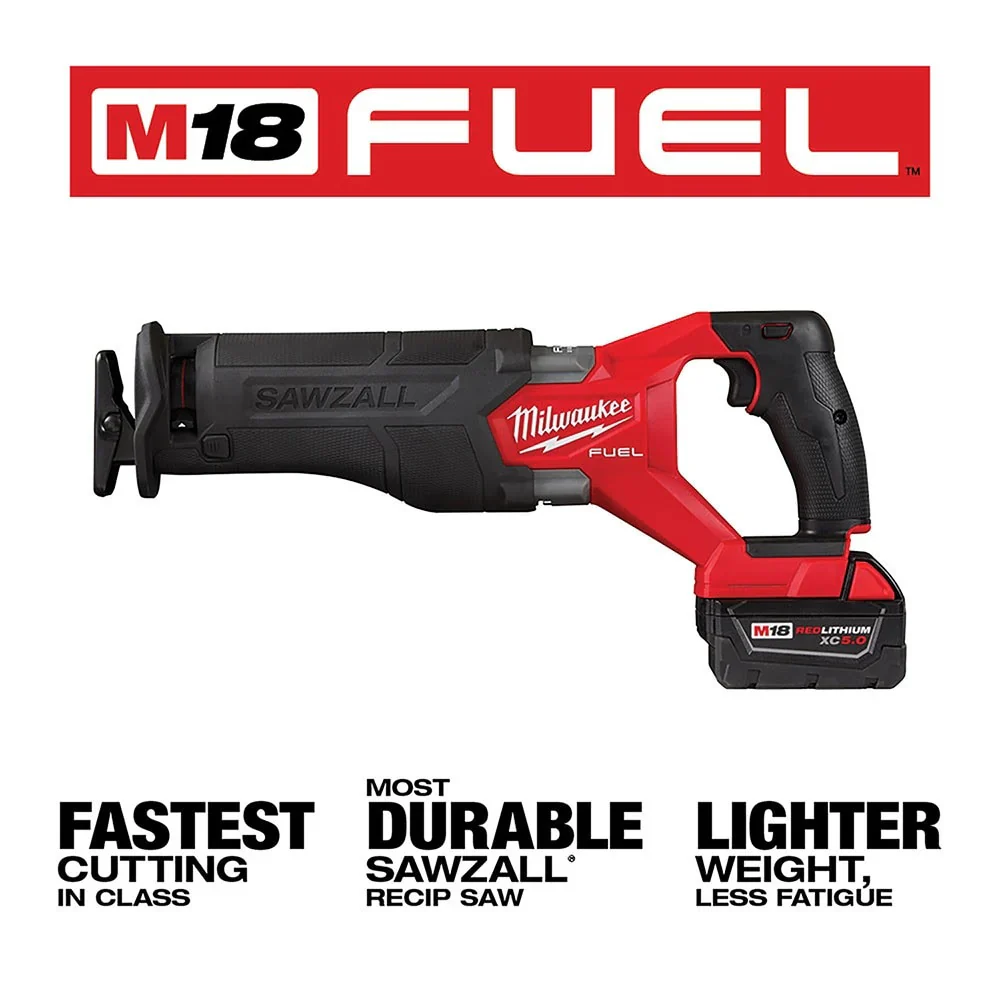 M18 FUEL SAWZALL Reciprocating Saw - 2 Battery XC5.0 Kit - Image 2