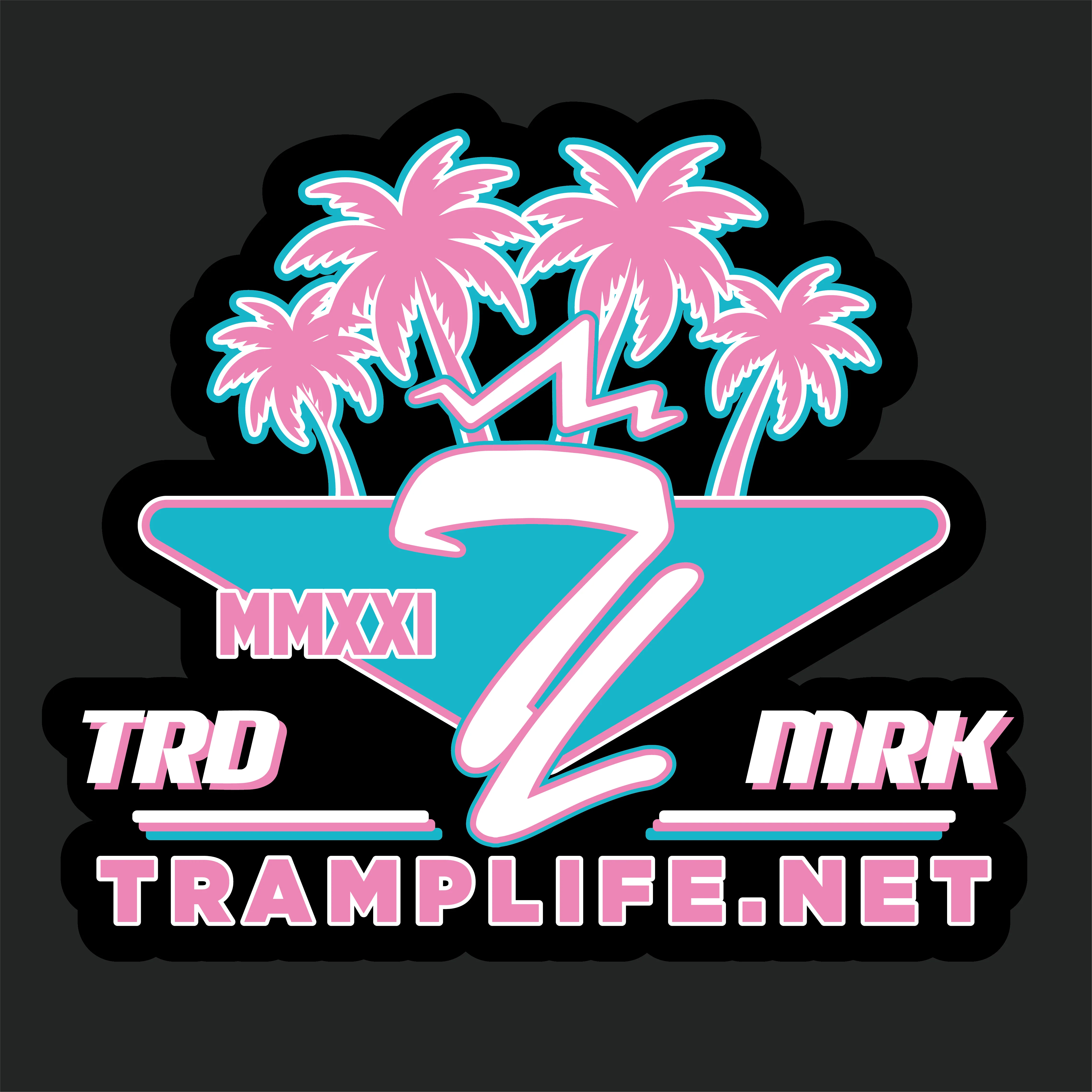 Miami Vibes Sticker 3 inches wide