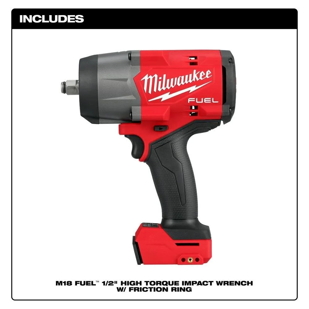 Milwaukee 2967-20 M18 FUEL 1/2" High Torque Impact Wrench w/ Friction Ring - Image 4