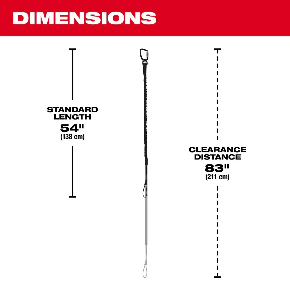 Extended Reach Locking Tool Lanyard- 54" - Image 3