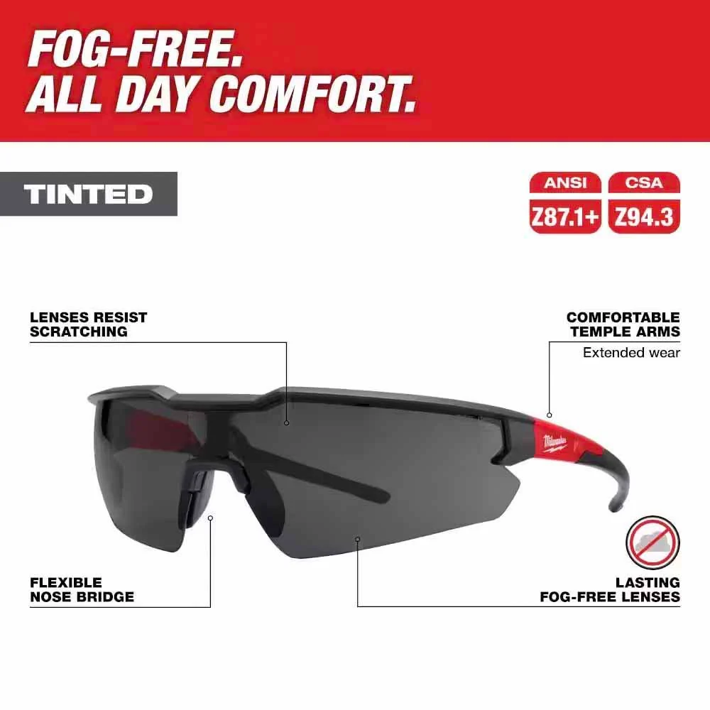 Milwaukee 48-73-2017 Safety Glasses - Tinted Fog-Free Lenses - Image 2