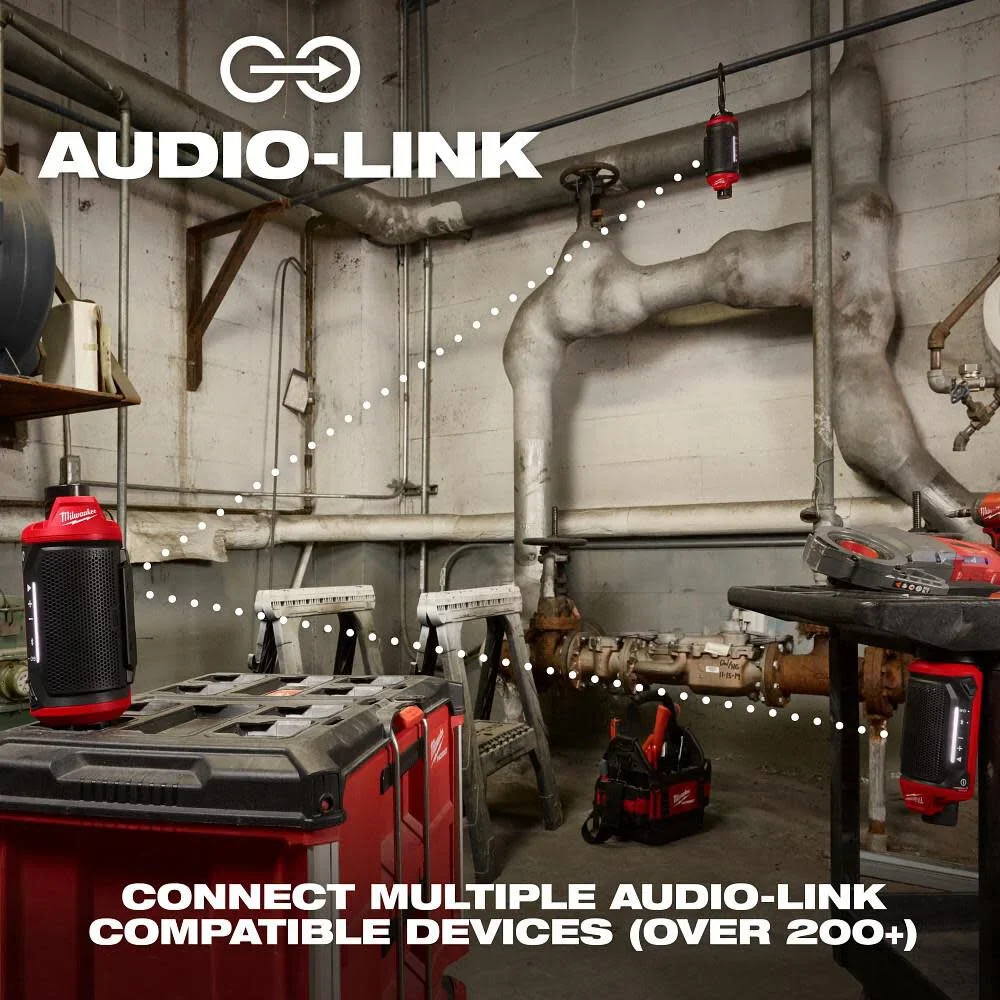 Milwaukee M12 Bluetooth Jobsite Speaker with PACKOUT Compatibility - Image 6