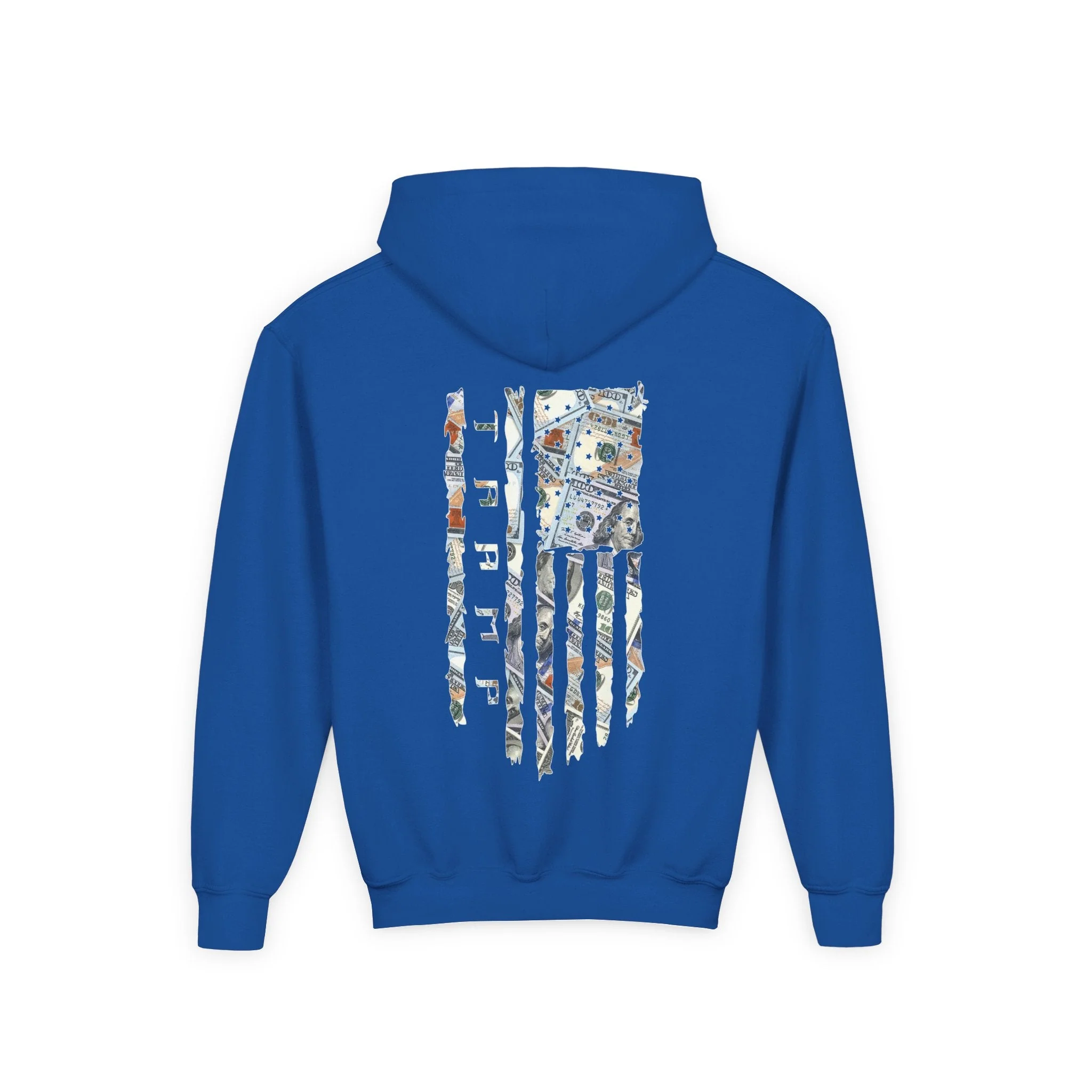 Money Flags Youth Hoodie - Image 4