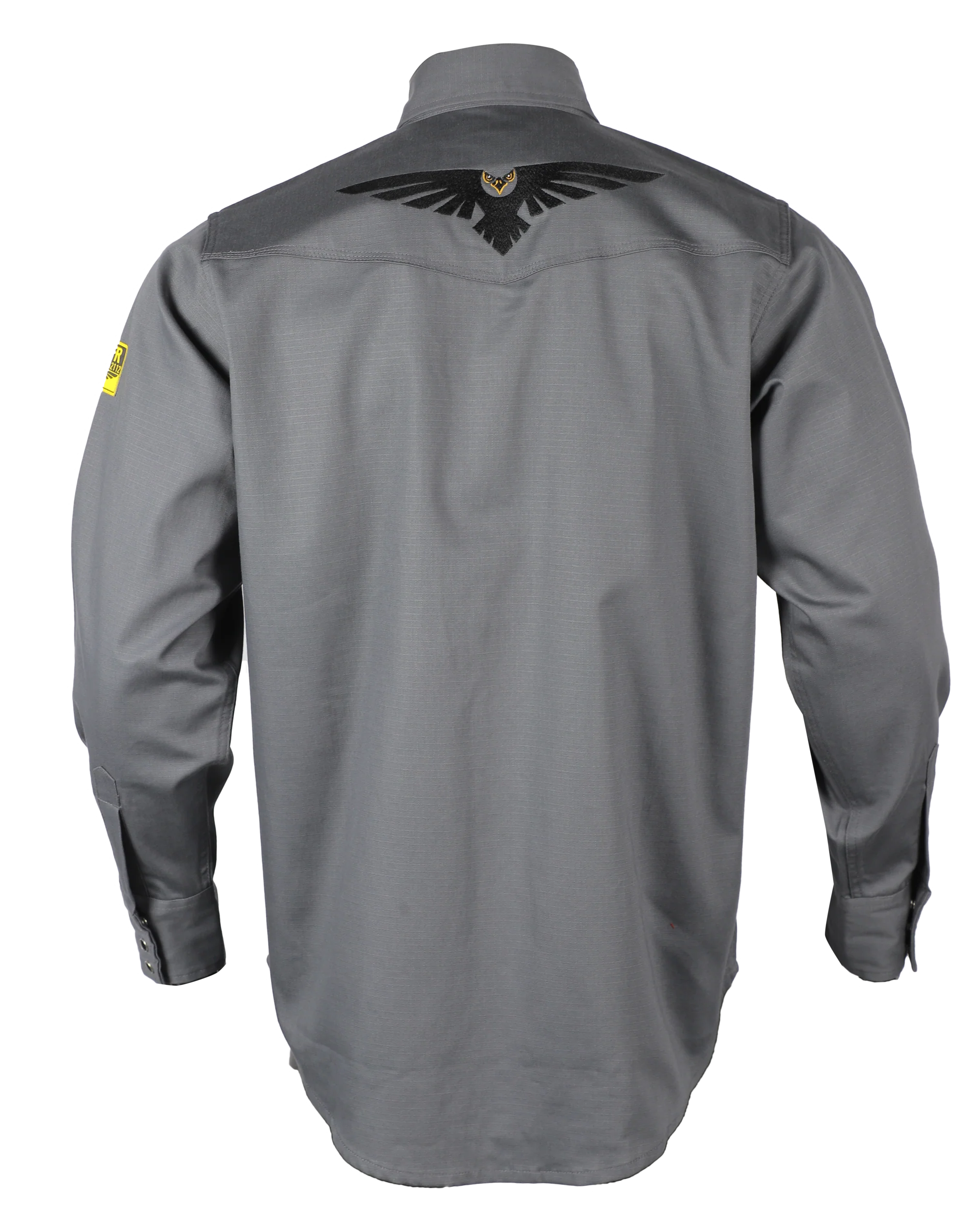 NKE FR BLACK EAGLE CREST WORK SNAP SHIRT - GREY - Image 2