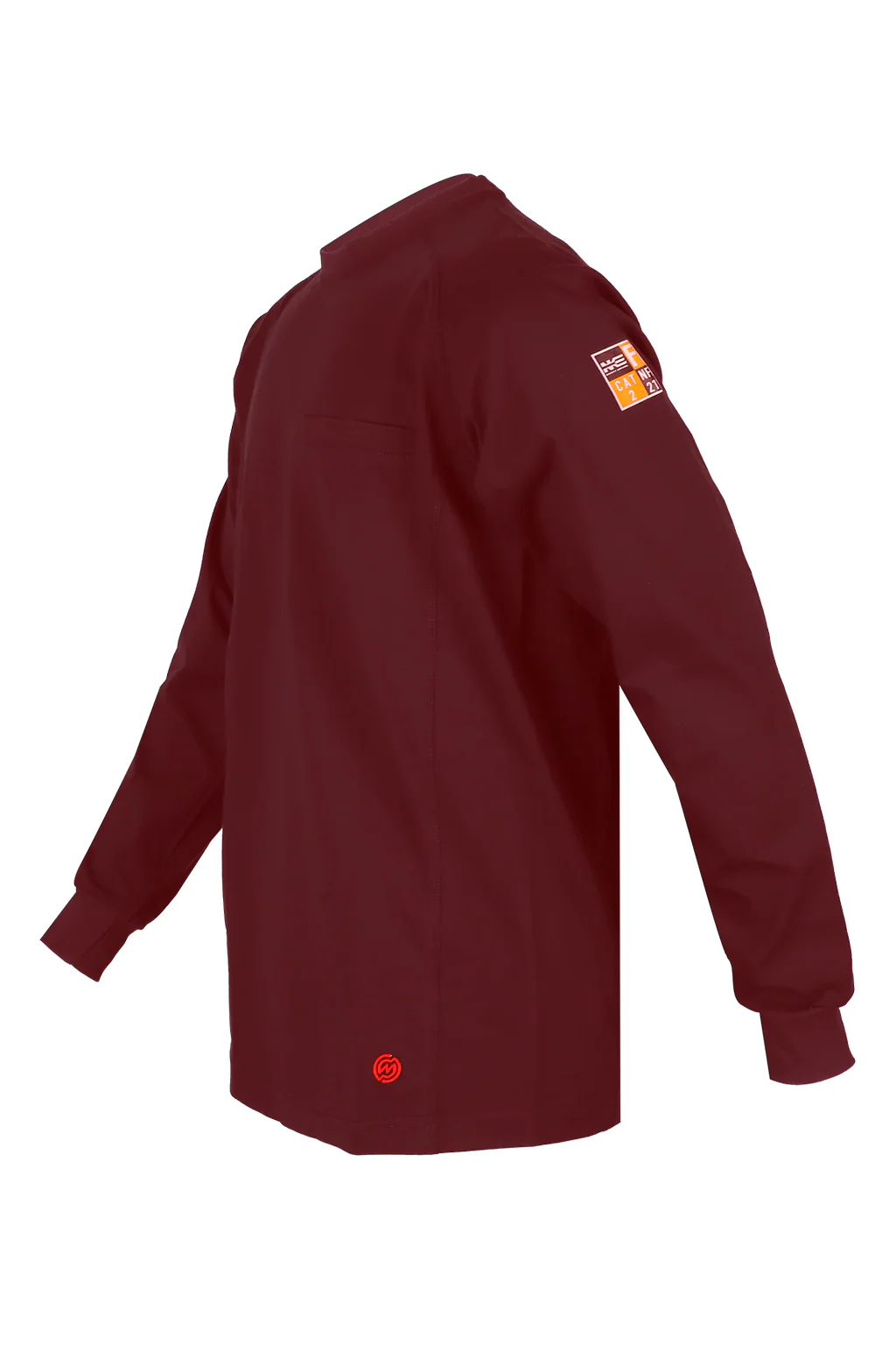 NKE FR LIGHTWEIGHT CREWNECK TEE - BURGUNDY - Image 3