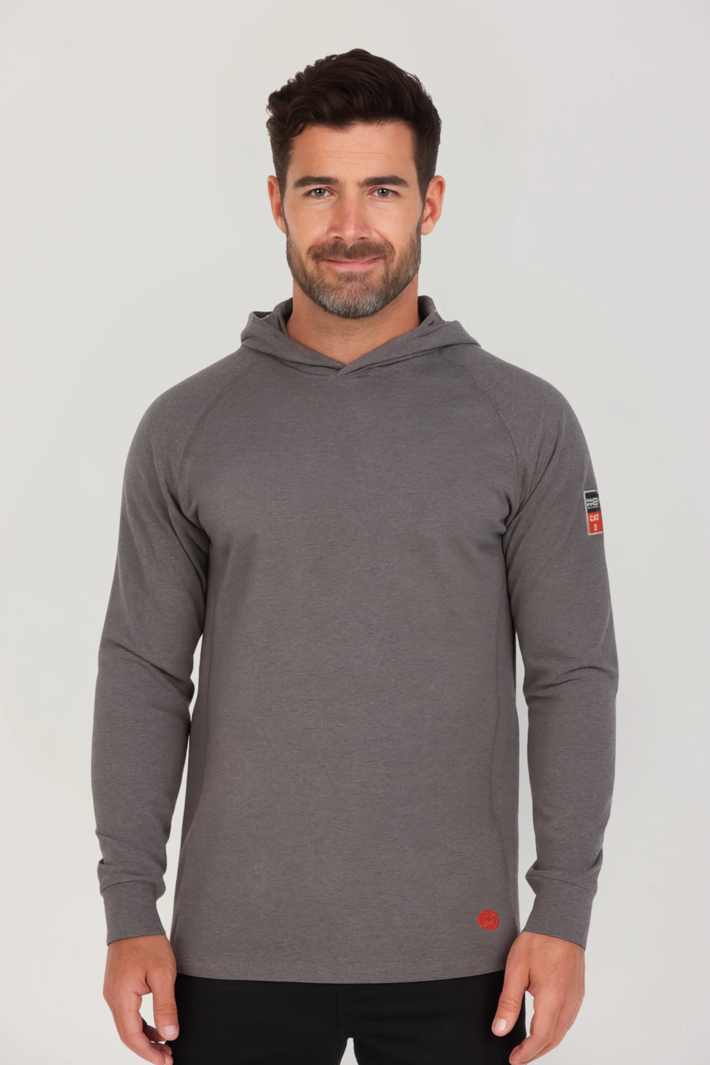 NKE FR LIGHTWEIGHT FLEX HOODIE - CHARCOAL GREY