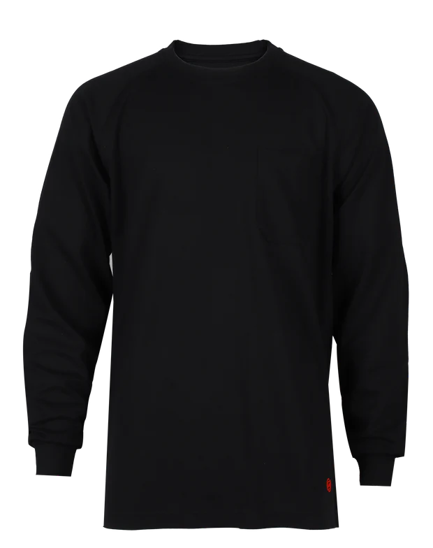 NKE FR LONG SLEEVE T-SHIRT - BLACK - Image 2