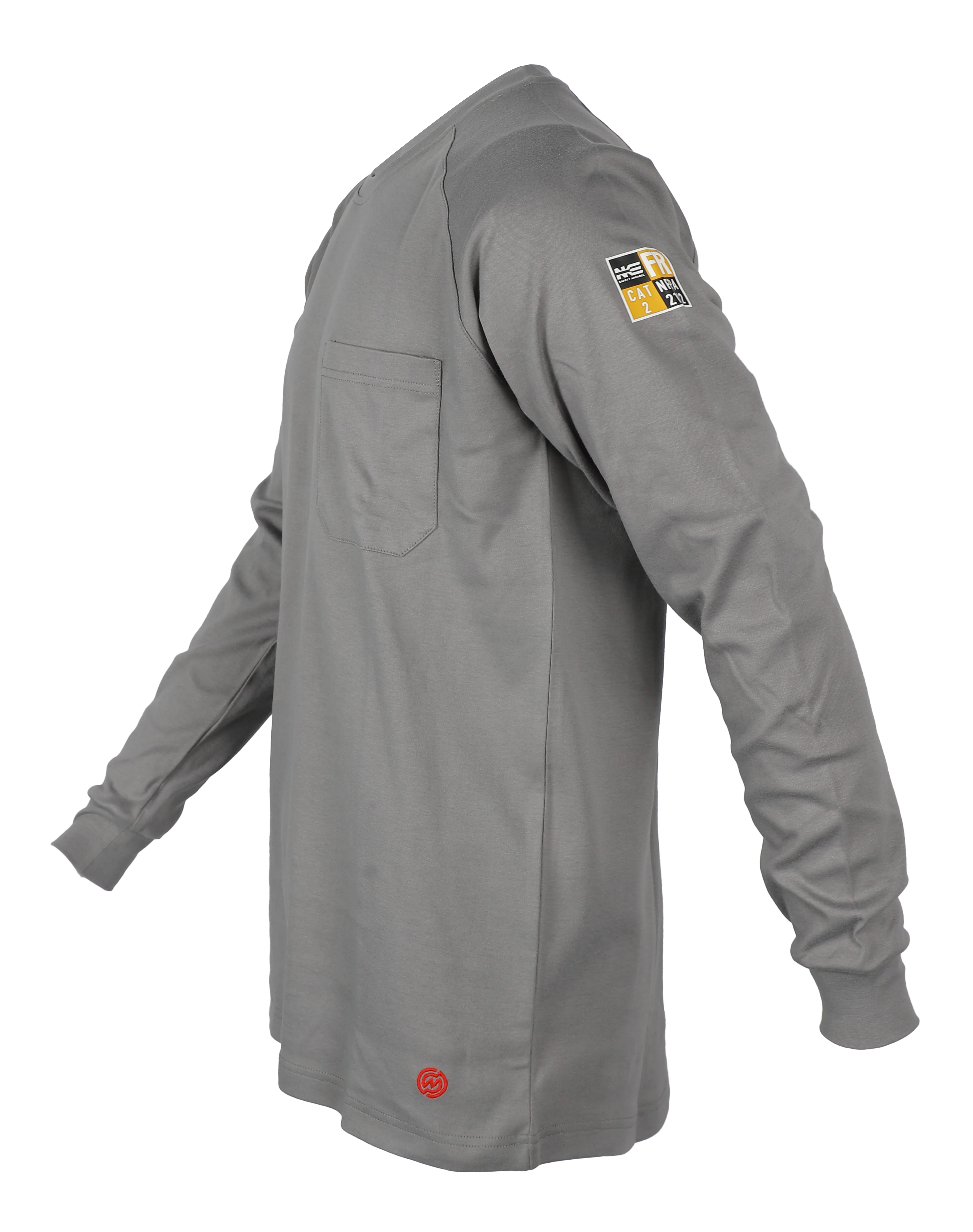 NKE FR LONG SLEEVE T-SHIRT - GREY - Image 4
