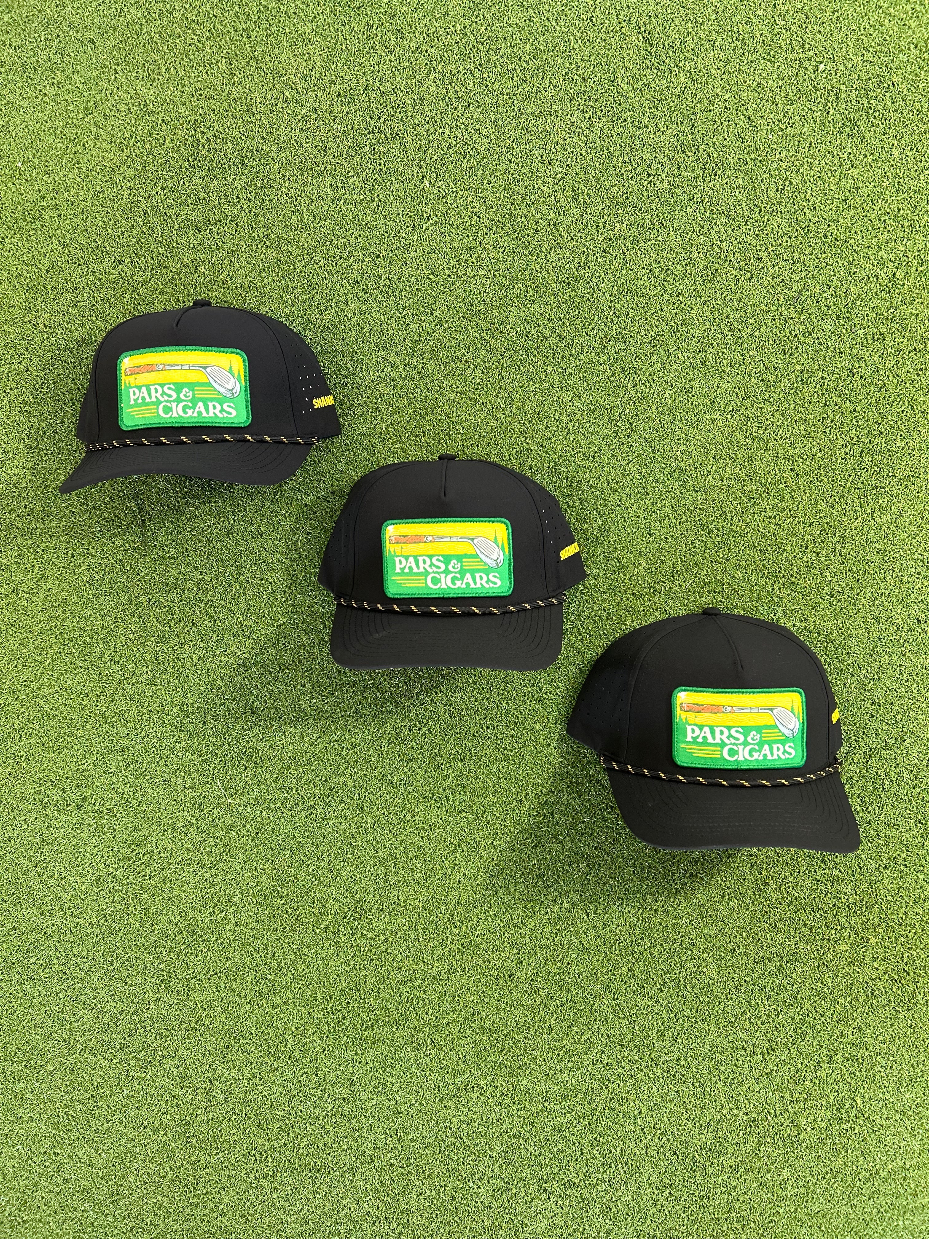 Pars & Cigars Rope Patch Golf Hat - Image 4