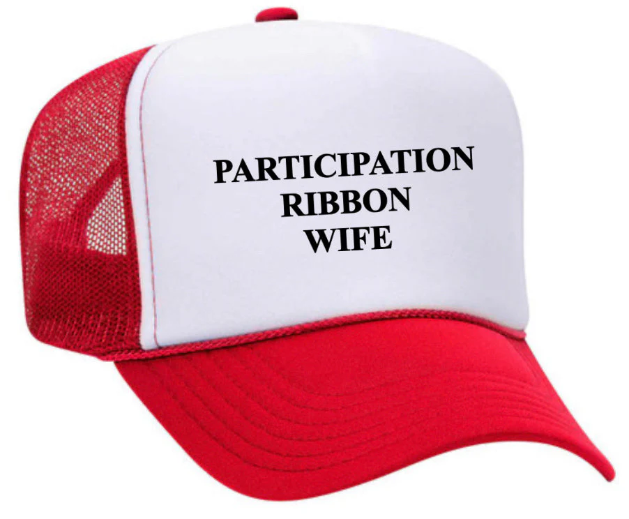 Participation Ribbon Wife Trucker Hat - Image 3