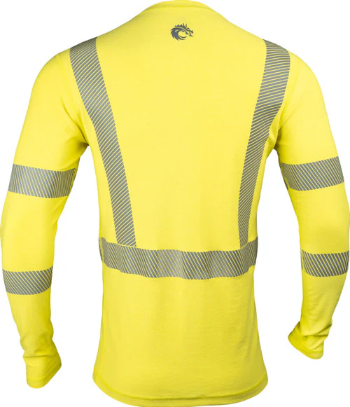 Pro Dry Tech LS Hi-Vis FR Yellow Shirt - Image 3